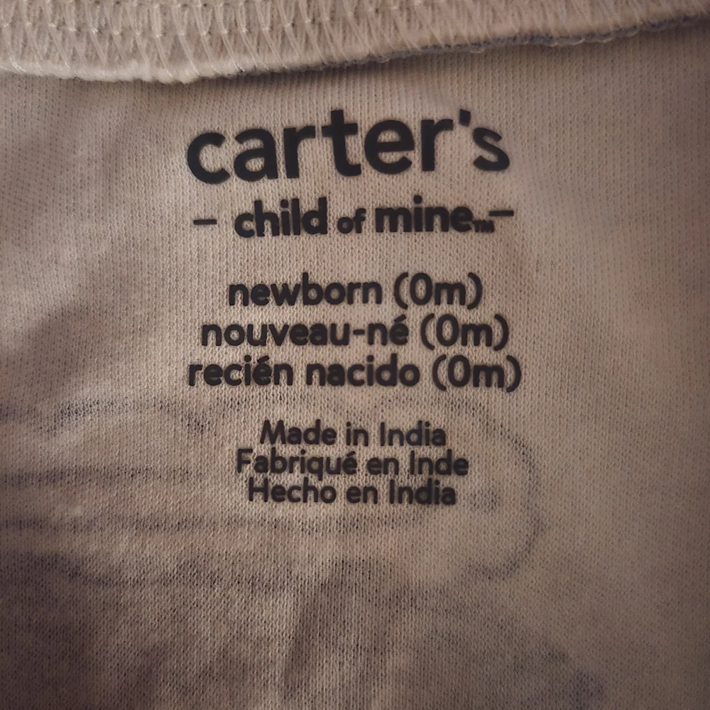 Carter's Construction Print Footie-Newborn NWT